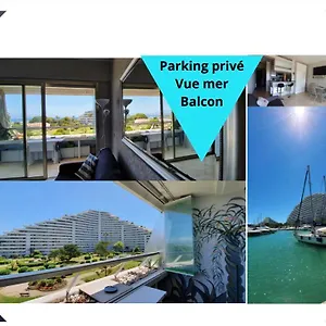 Lovely In Marina Baie Des Anges- Baronnet - Sew View, Free Parking Spaces On Site, Restaurants, Beach, Supermarket , Villeneuve-Loubet France